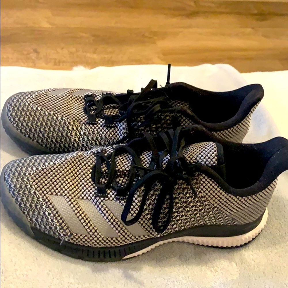 Black, Grey, and White Volleyball Shoes